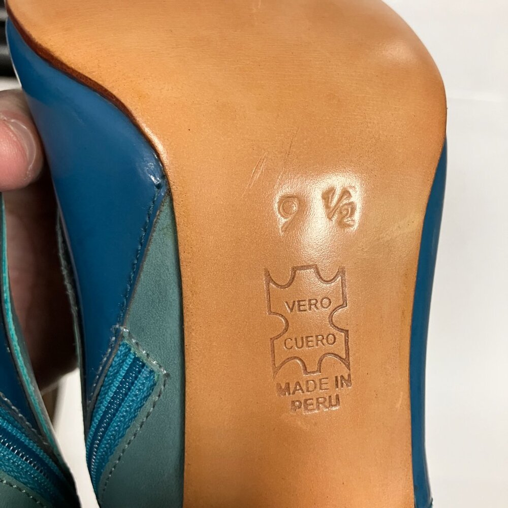 *BRAND NEW!* Fluevog 2017 Miracles ASCENSION, Blue, Size 9.5 (narrow TTS). - Picture 11 of 15